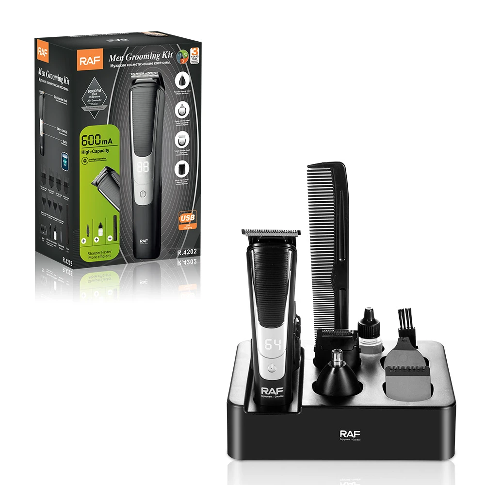RAF 5-in-1 Multifunctional Electric Grooming & Hair Clipper Suite